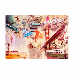 Papier peint intissé Ville et Architecture Hollywood, Miami, Los Angeles... - PD14995-400-280