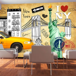 Papier peint intissé Street art One way - New York - PD14726-400-280