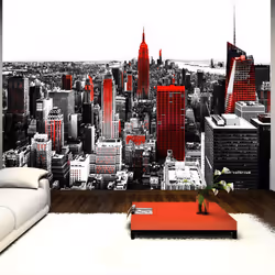 Planete Discount PD14997-400-280, Papier peint non tissé, Noir, Rouge, Blanc, Rouge, Noir Et Blanc, 120 g/m², Sin City, 4000 ...