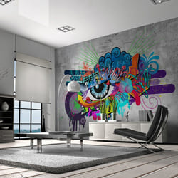 Papier peint intissé Street art Graffiti eye - PD14728-400-280