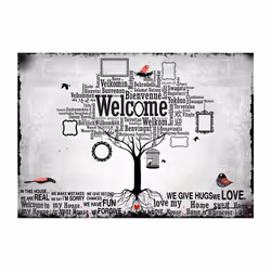 Papier peint intissé Textes In this house - PD14776-400-280