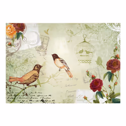 Papier peint intissé Vintage et Retro Vintage birds - PD15052-400-280