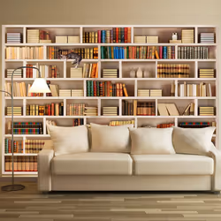 Planete Discount PD15054-250-175, Papier peint non tissé, Multicolore, Colorful, 120 g/m², Bibliothèque domestique, 2500 mm