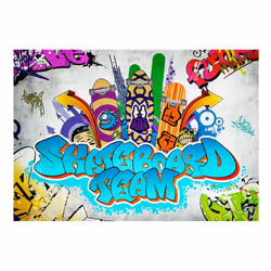 Papier peint intissé Street art Skateboard team - PD14737-400-280
