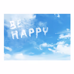 Papier peint intissé Textes Be happy - PD14779-400-280