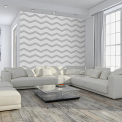Planete Discount PD14056-100-70 papier-peint Papier peint non tissé Gris, Blanc