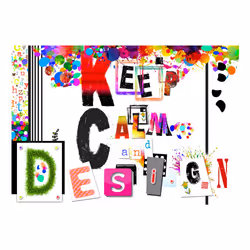 Papier peint intissé Textes Keep Calm and Design - PD14780-400-280