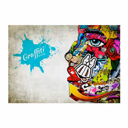 Papier peint intissé Street art Graffiti beauty - PD14741-400-280