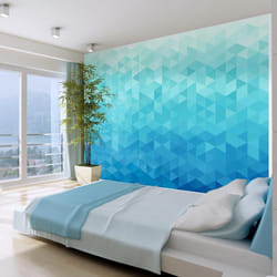Papier peint intissé Fonds et Dessins Pixel azur - PD14057-400-280