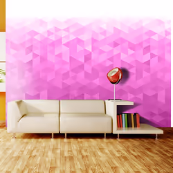 Planete Discount PD14059-400-280, Papier peint non tissé, Rose, Blanc, Blanc, Rose, PInk pixel, 4000 mm, 50 cm