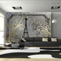 Planete Discount PD15056-350-245 papier-peint Papier peint non tissé Noir, Or, Gris