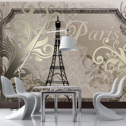 Papier peint intissé Vintage et Retro Vintage Paris - gold - PD15058-400-280
