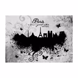Papier peint intissé Ville et Architecture Paris is always a good idea - black and white - PD15005-400-280
