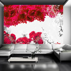 Papier peint intissé Fleurs Colors of spring: red - PD13679-400-280
