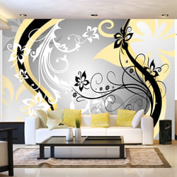 Papier peint intissé Fonds et Dessins Art-flowers (yellow) - PD14062-400-280