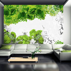 Papier peint intissé Fleurs Colors of spring: green - PD13681-400-280