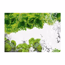 Papier peint intissé Fleurs Colors of spring: green - PD13681-400-280