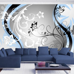 Planete Discount PD14063-200-140 papier-peint Papier peint non tissé Noir, Bleu, Gris, Blanc