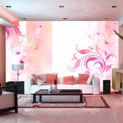 Planete Discount PD14064-200-140, Papier peint non tissé, Rose, Blanc, Rose, Blanc, Rose passion, 2000 mm, 50 cm