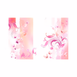 Planete Discount PD14064-200-140 papier-peint Papier peint non tissé Rose, Blanc