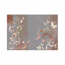 Planete Discount PD14065-100-70 papier-peint Papier peint non tissé Gris, Rose