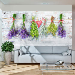 Planete Discount PD14231-250-175 papier-peint Papier peint non tissé Vert, Violet, Rouge, Blanc