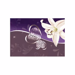 Planete Discount PD13688-100-70 papier-peint Papier peint non tissé Violet, Blanc