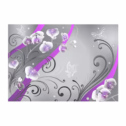 Planete Discount PD14068-100-70 papier-peint Papier peint non tissé Gris, Violet, Blanc