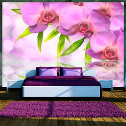Papier peint intissé Fleurs Orchids in lilac colour - PD13692-400-280