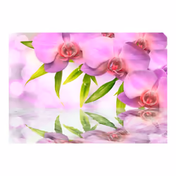 Papier peint intissé Fleurs Orchids in lilac colour - PD13692-400-280