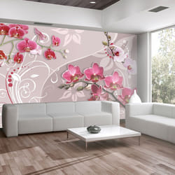 Papier peint intissé Fleurs Flight of pink orchids - PD13695-400-280
