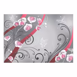 Papier peint intissé Fonds et Dessins Pink orchids - variation - PD14069-400-280