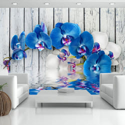 Papier peint intissé Fleurs Cobaltic orchid - PD13701-400-280