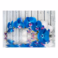 Planete Discount PD13701-100-70 papier-peint Papier peint non tissé Bleu, Blanc