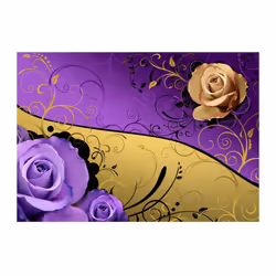 Papier peint intissé Fleurs Double elegance - PD13703-400-280