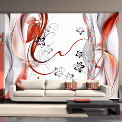 Planete Discount PD14073-400-280, Papier peint non tissé, Noir, Rouge, Blanc, Noir, Blanc, Rouge, Airy fabric, 4000 mm, 50 cm