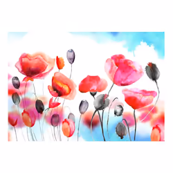 Papier peint intissé Fleurs Swaying with the Wind - PD13709-400-280