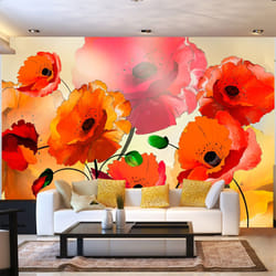 Papier peint intissé Fleurs Velvet Poppies - PD13719-400-280