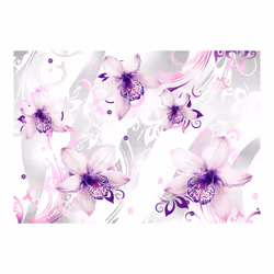 Planete Discount PD13723-350-245 papier-peint Papier peint non tissé Rose, Violet, Argent, Blanc