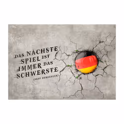 Papier peint intissé Hobby Das nächste Spiel ist immer das schwerste (Sepp Herberger) - PD14197-400-280