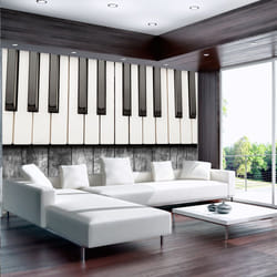 Papier peint intissé Hobby Inspired by Chopin - grey wood - PD14198-400-280
