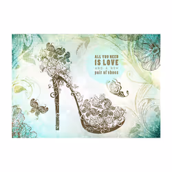Papier peint intissé Textes All you need is ... a new pair of shoes - PD14781-400-280