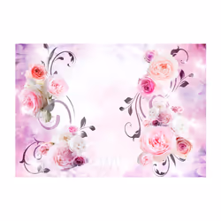 Planete Discount PD13730-100-70 papier-peint Papier peint non tissé Gris, Rose, Blanc