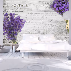Planete Discount PD15062-400-280, Papier peint non tissé, Gris, Violet, Gris, Violet, 120 g/m², Lavender postcard, 4000 mm