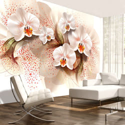 Papier peint intissé Fleurs Pale yellow orchids - PD13734-400-280
