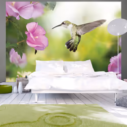 Planete Discount PD13329-100-70, Papier peint non tissé, Bleu, Vert, Gris, Violet, Gris, Azuré, Violet, Vert, 120 g/m², Hummi ...