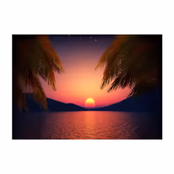 Papier peint intissé Paysages Soir romantique - PD14542-400-280