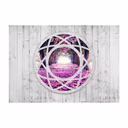 Papier peint intissé 3D et Perspective Fuchsia landscape - PD12988-400-280
