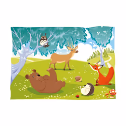 Papier peint intissé Pour enfants Animaux hilares - PD14663-400-280