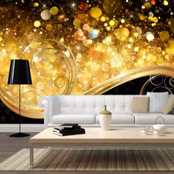 Planete Discount PD14086-250-175, Papier peint non tissé, Noir, Or, Noir, Colorful, Doré, Amber bay, 2500 mm, 50 cm